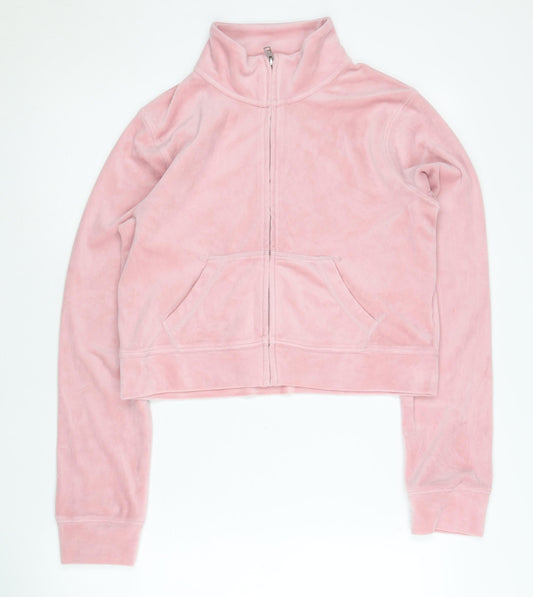 Womens UK Size M Hollister Pink Basic Jacket
