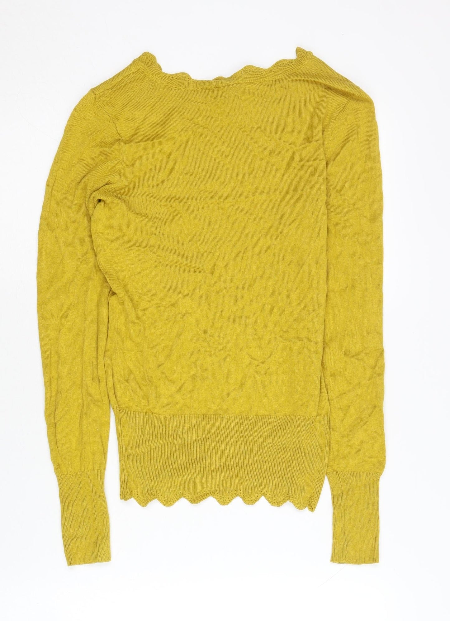 Womens UK Size XS Oasis Yellow Pullover Jumper