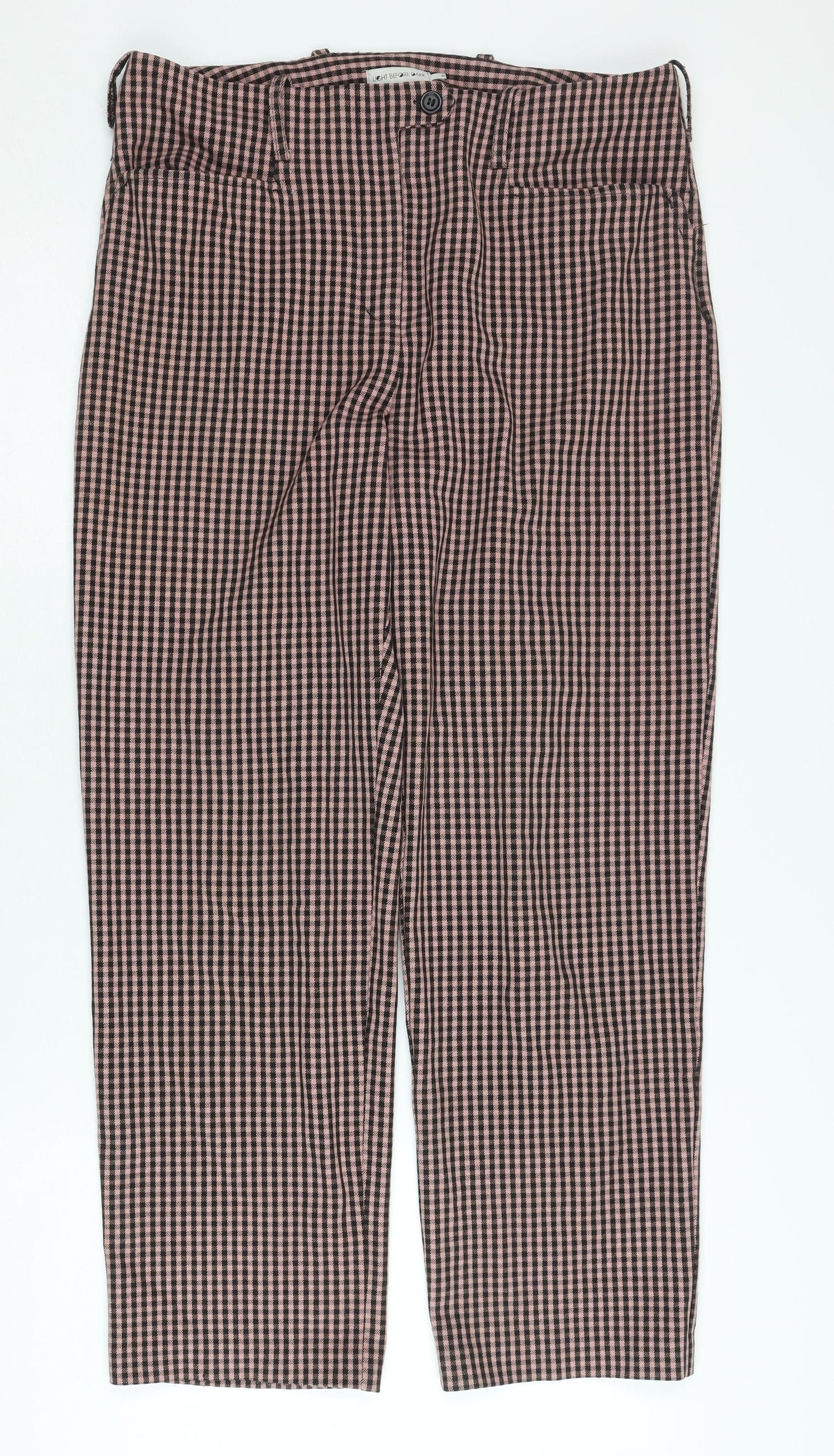 Womens UK Size M Light Before Dark Regular Fit Casual Multicoloured Trousers