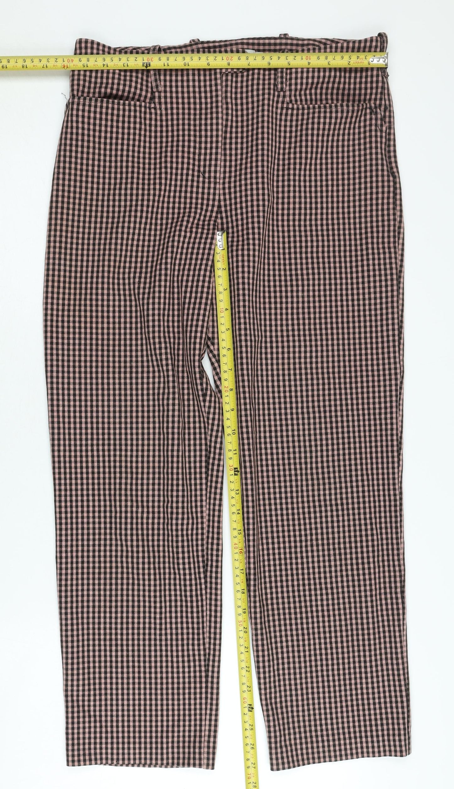Womens UK Size M Light Before Dark Regular Fit Casual Multicoloured Trousers
