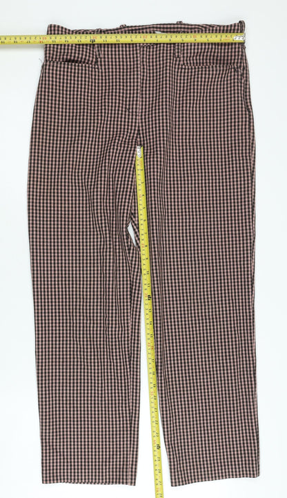 Womens UK Size M Light Before Dark Regular Fit Casual Multicoloured Trousers