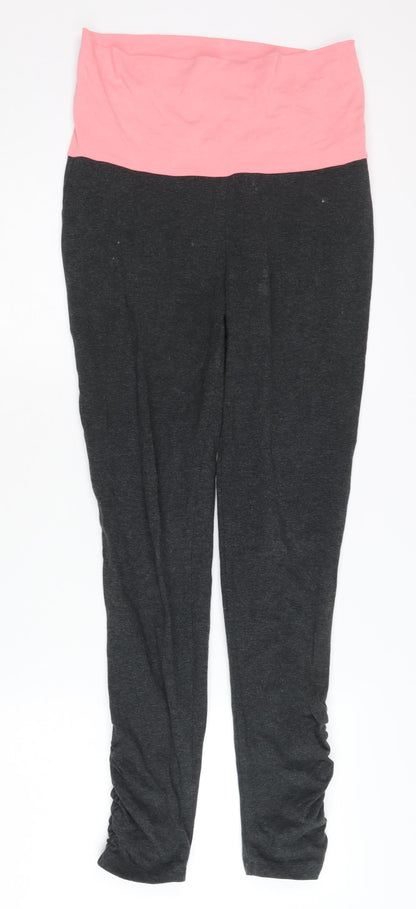 Decathlon Women's Activewear Leggings, Black/Pink, M