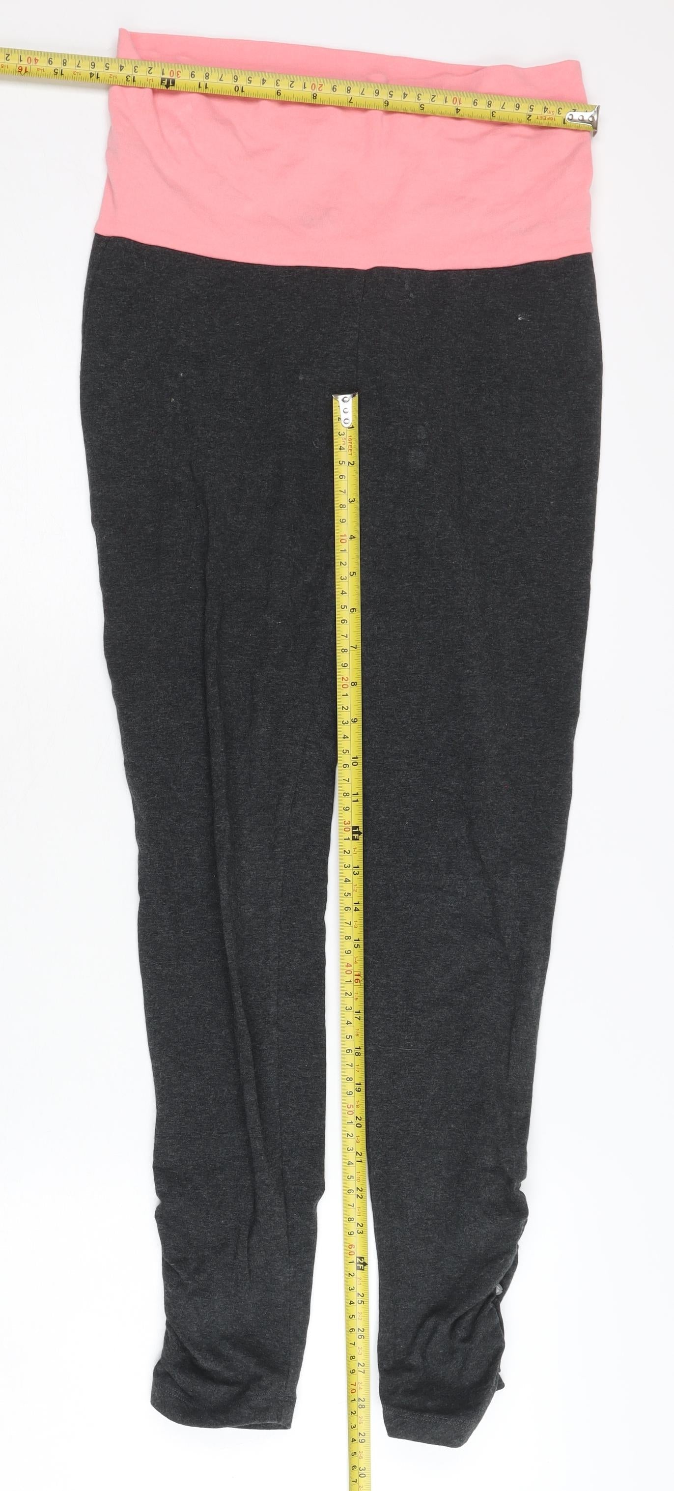 Decathlon Women's Activewear Leggings, Black/Pink, M