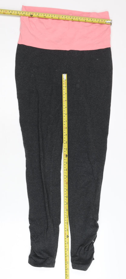 Decathlon Women's Activewear Leggings, Black/Pink, M