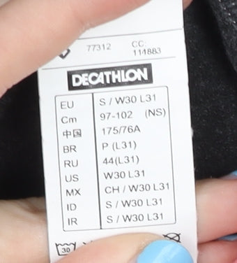 Decathlon Women's Activewear Leggings, Black/Pink, M