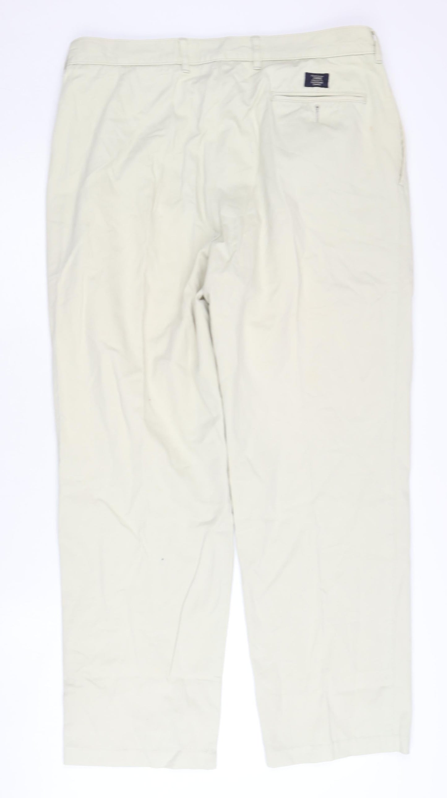 Mens UK Size L BHS Regular Fit Chino Beige Trousers