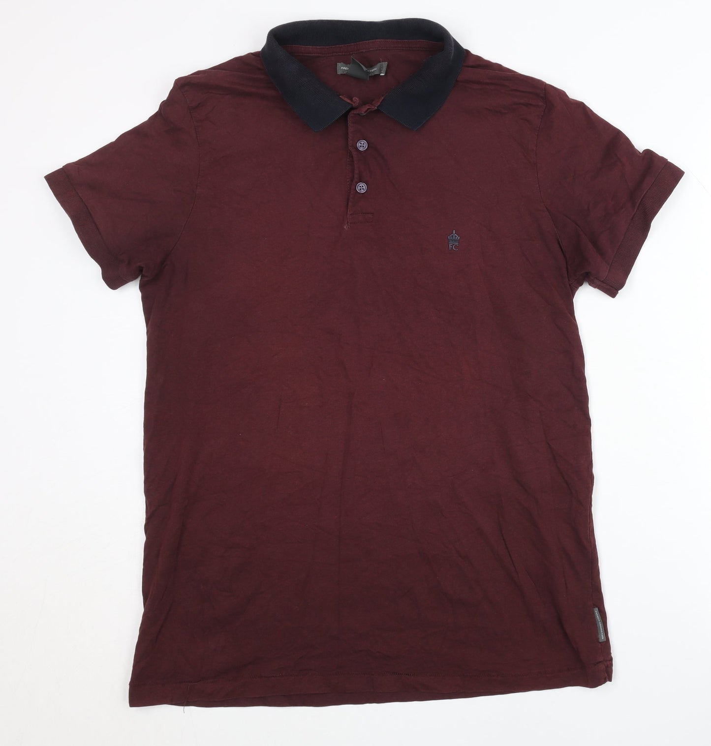 French Connection Men's Red Polo Shirt XL