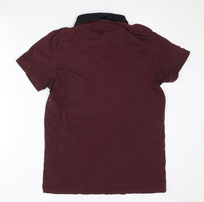 French Connection Men's Red Polo Shirt XL