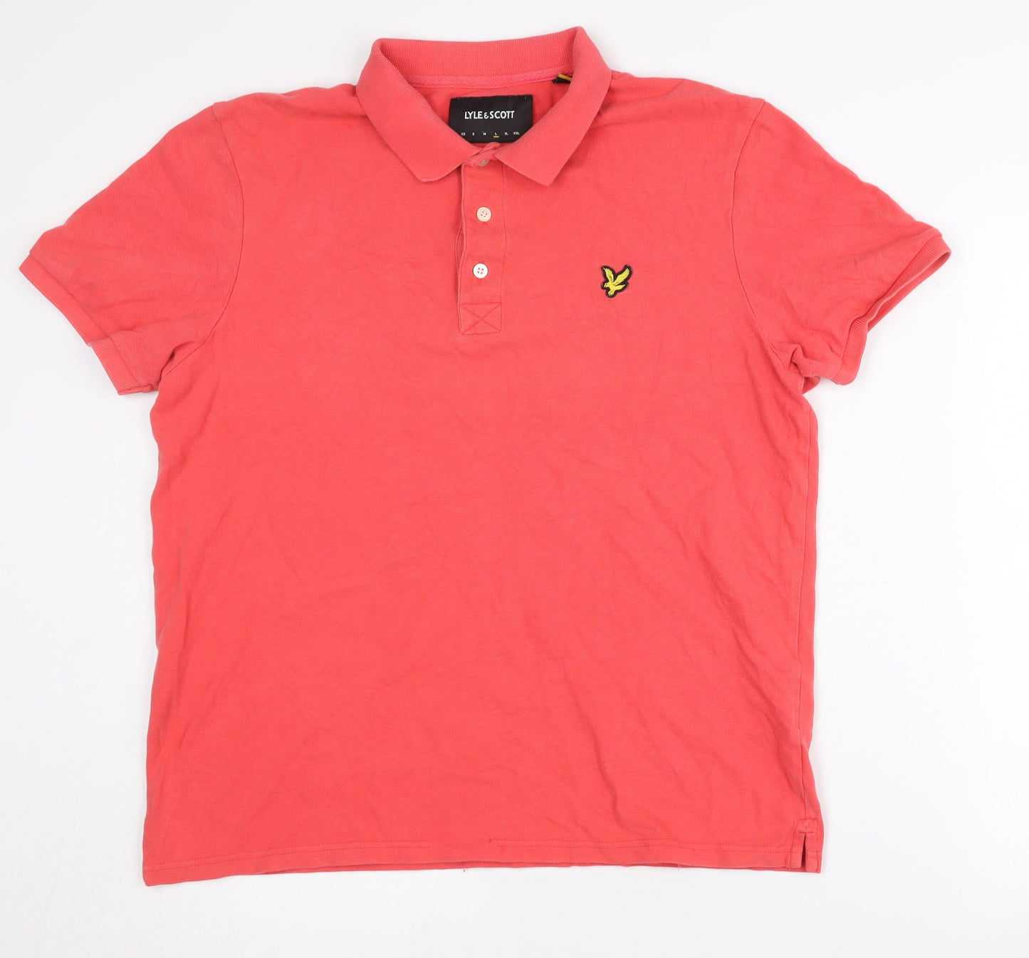 Lyle & Scott Men's Pink Polo Shirt L