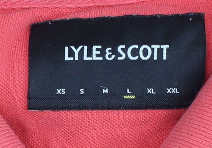 Lyle & Scott Men's Pink Polo Shirt L