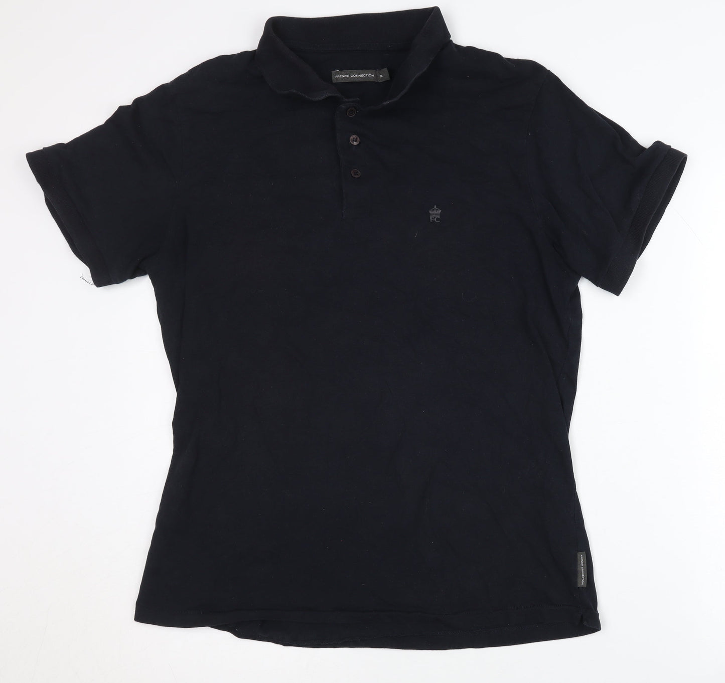 French Connection Black Men's XL Polo Shirt