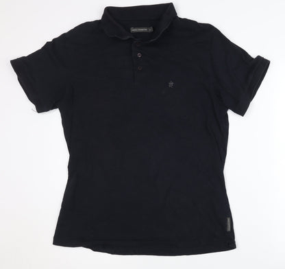 French Connection Black Men's XL Polo Shirt