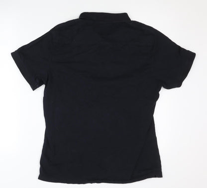 French Connection Black Men's XL Polo Shirt