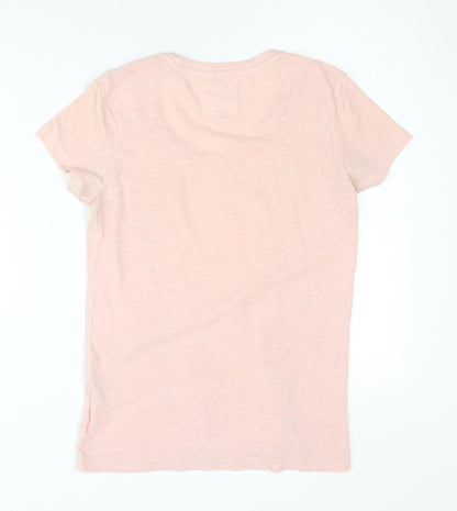 Jack Wills Pink Women's Basic T-Shirt Size 8