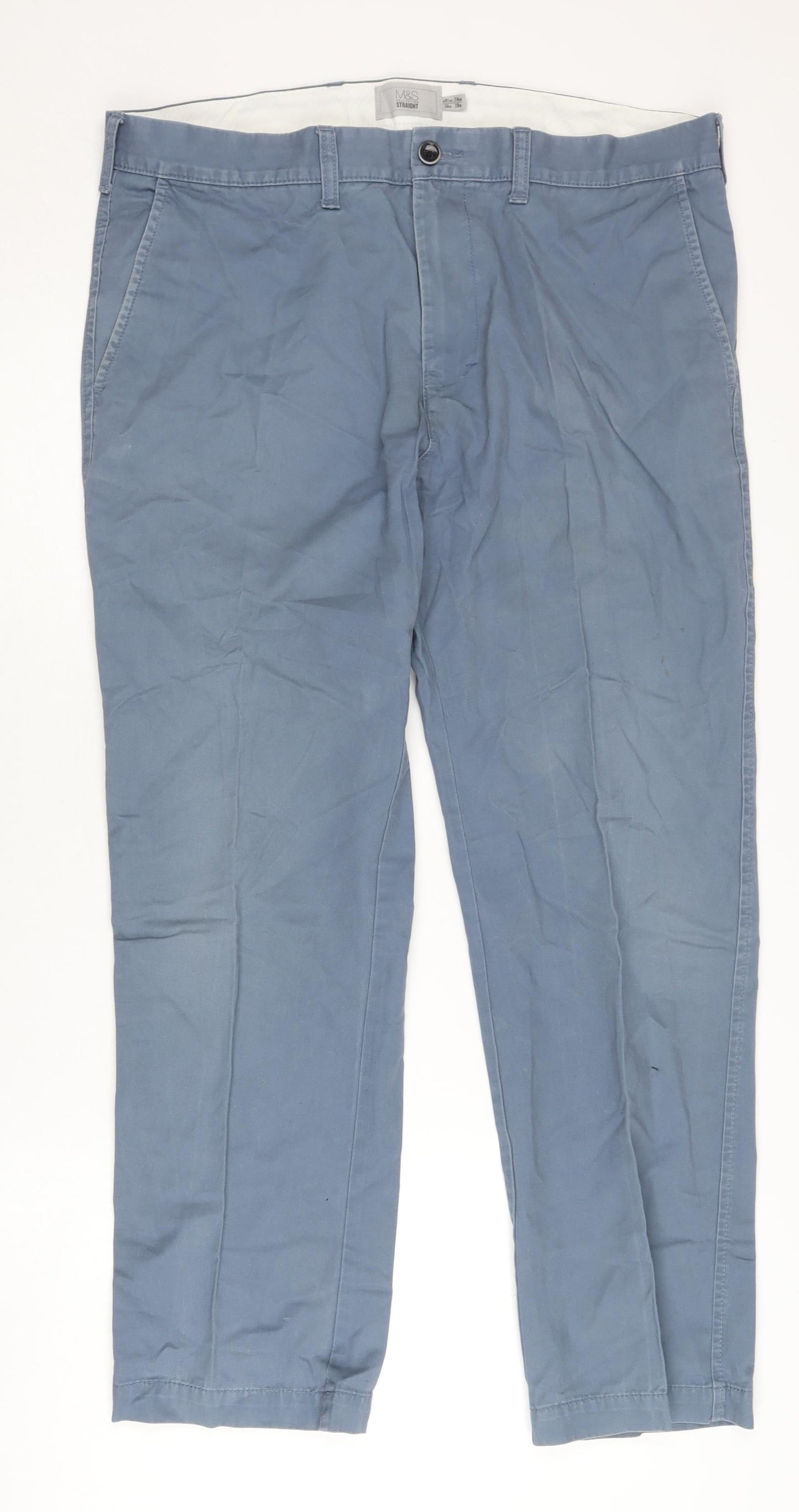 Marks and Spencer Blue Chino Trousers XL