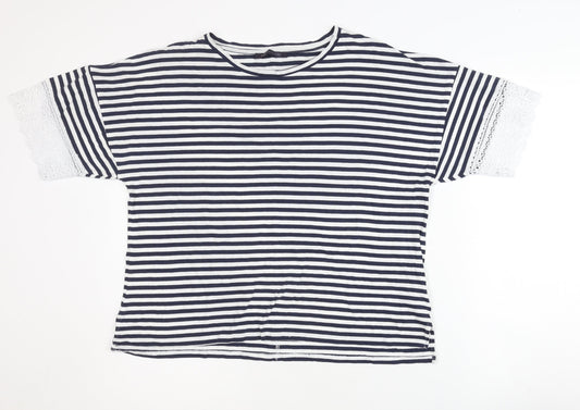 Womens UK Size 14 Marks and Spencer Multicoloured Basic T-Shirt