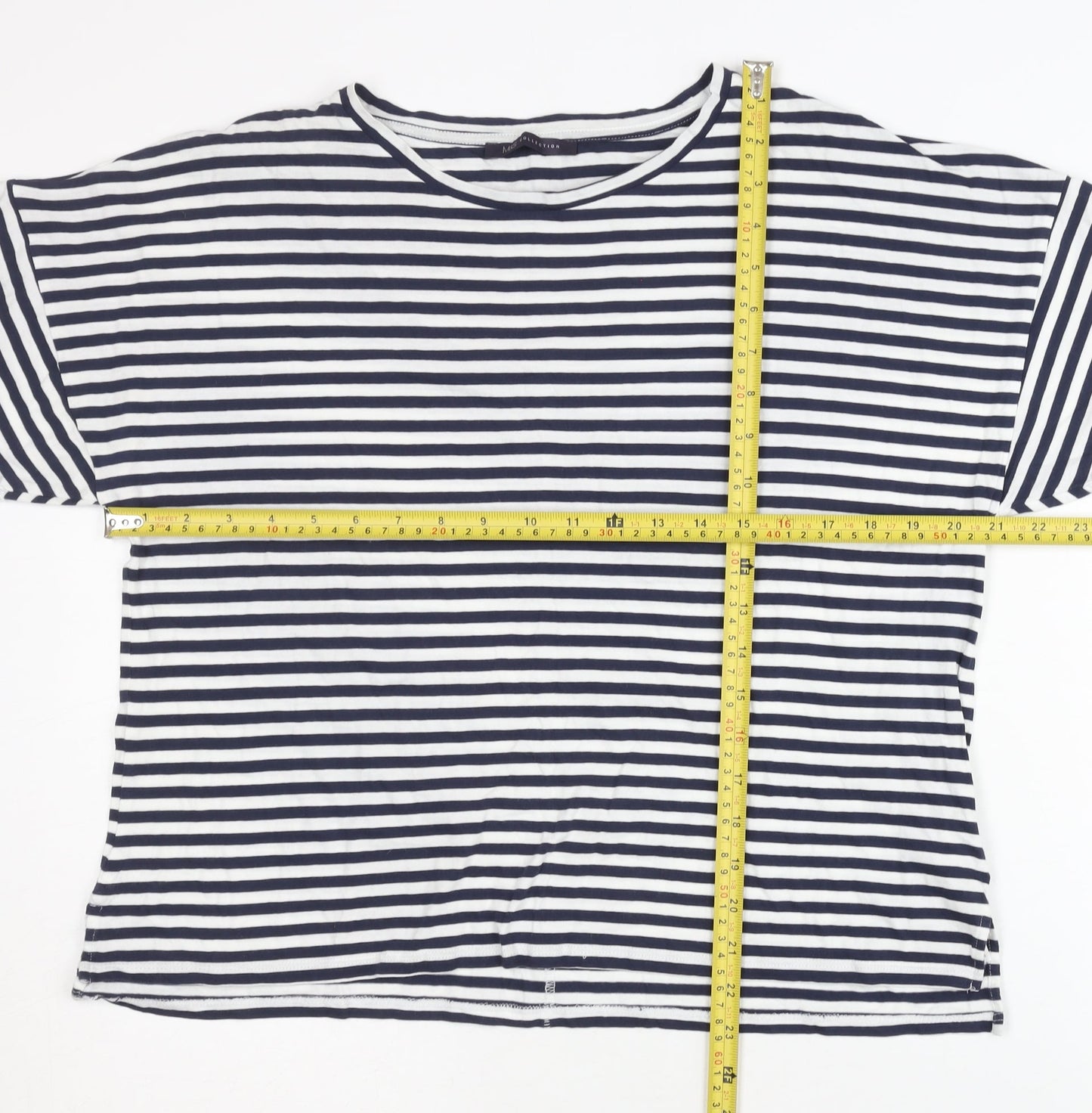 Womens UK Size 14 Marks and Spencer Multicoloured Basic T-Shirt