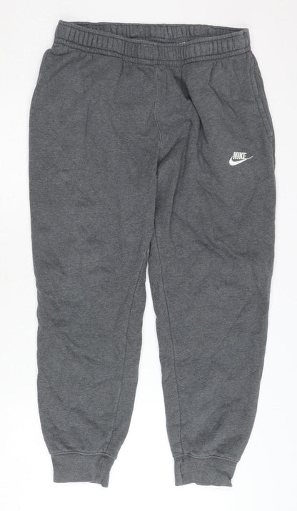 Nike Men's Grey Jogger Trousers L - Elastic Waist