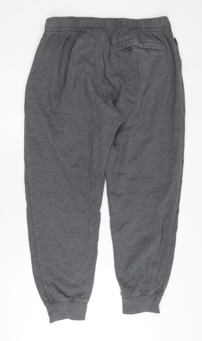 Nike Men's Grey Jogger Trousers L - Elastic Waist