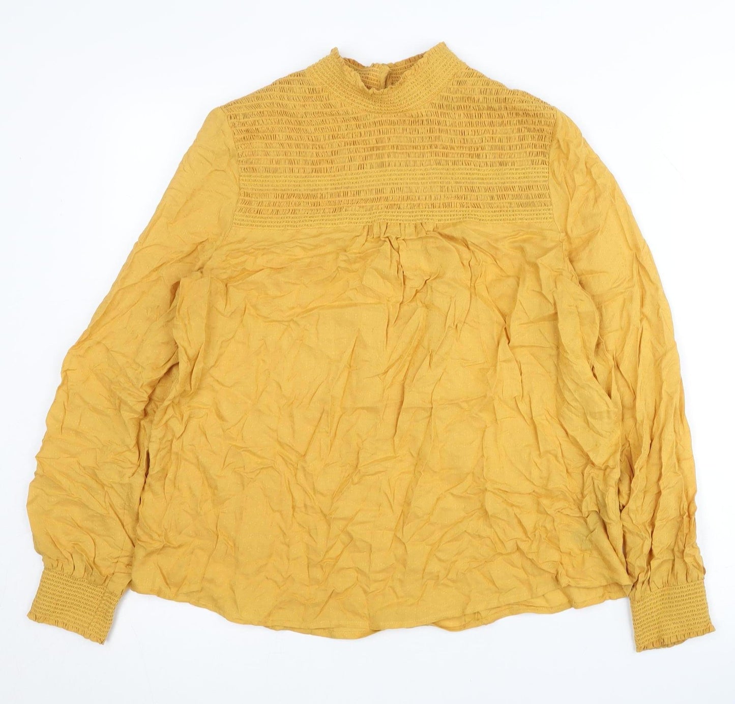 Womens UK Size 8 NEXT Yellow  Blouse