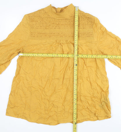 Womens UK Size 8 NEXT Yellow  Blouse