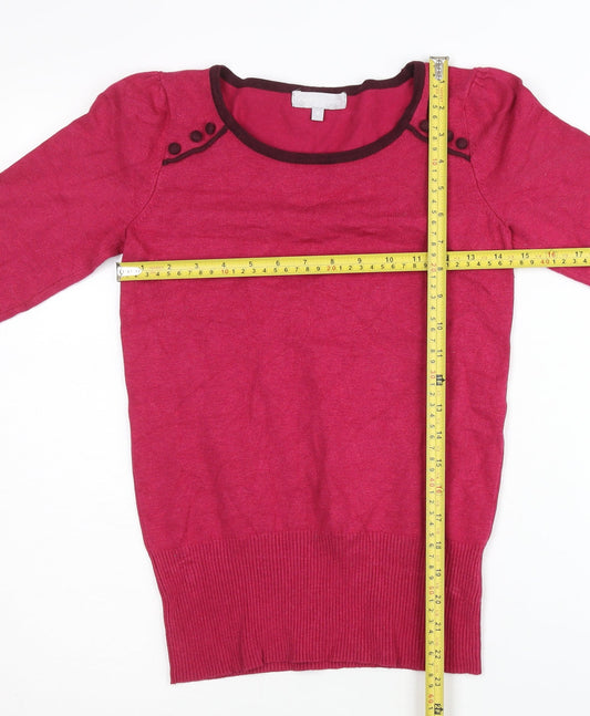 Debenhams Women's Pink Pullover Jumper Size 8