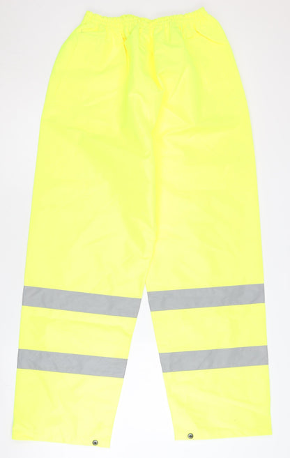 Dimensions Corporatewear Mens Yellow Rain Trousers M