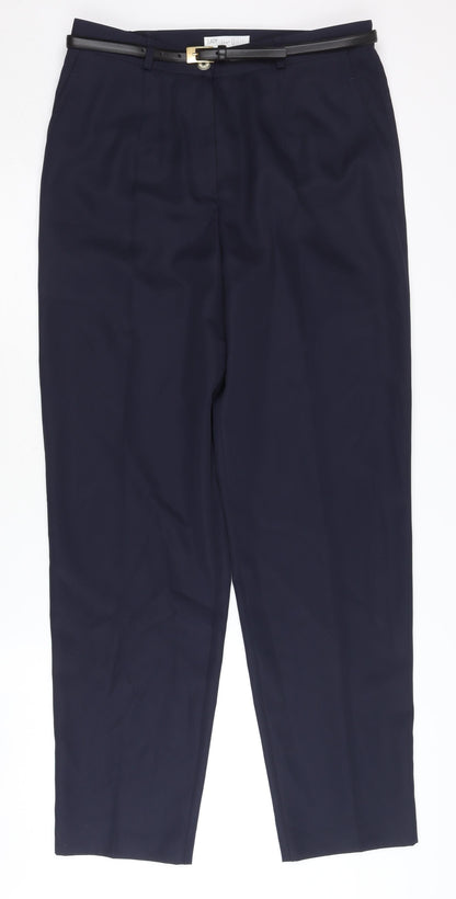 Lady Augusta Women's Black Belted Trousers Size 14