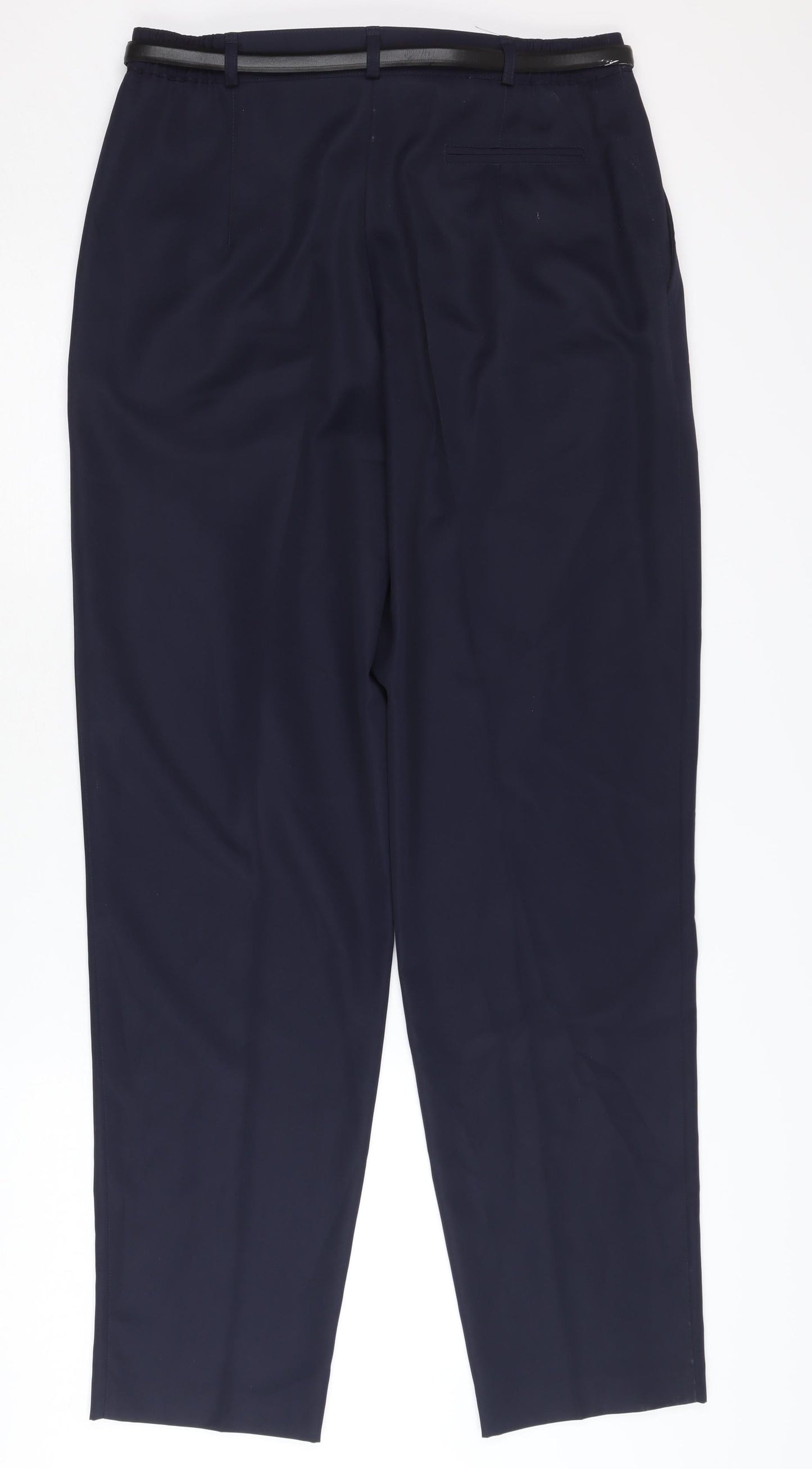 Lady Augusta Women's Black Belted Trousers Size 14