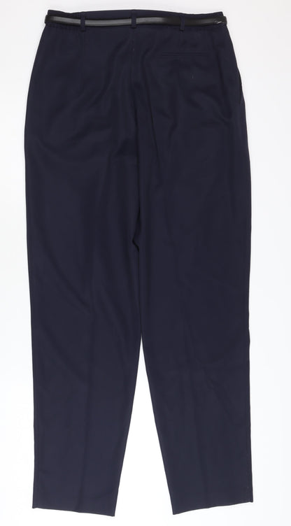 Lady Augusta Women's Black Belted Trousers Size 14