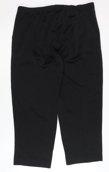 Bm Women's Black Cropped Trousers Size 16
