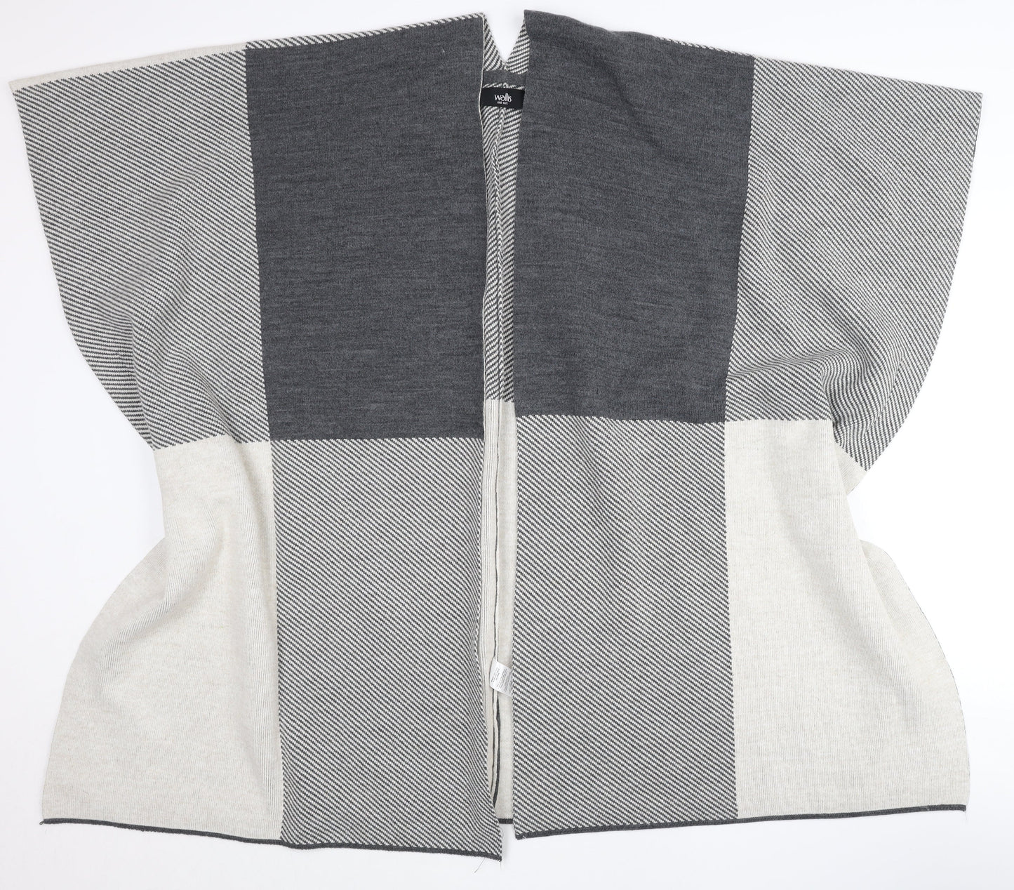 Womens UK Size One Size Wallis Grey Cape Jumper