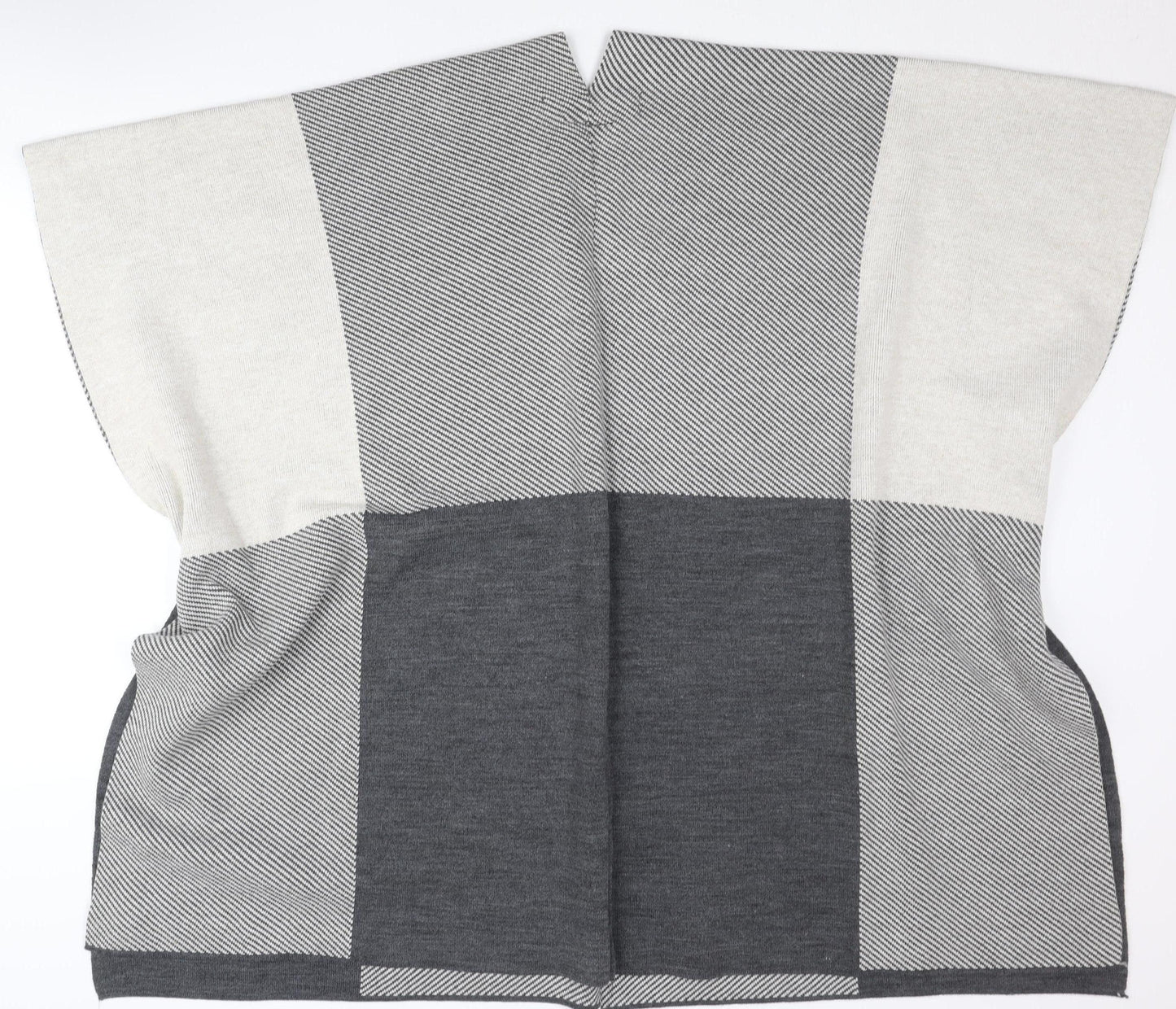 Womens UK Size One Size Wallis Grey Cape Jumper