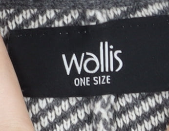 Womens UK Size One Size Wallis Grey Cape Jumper