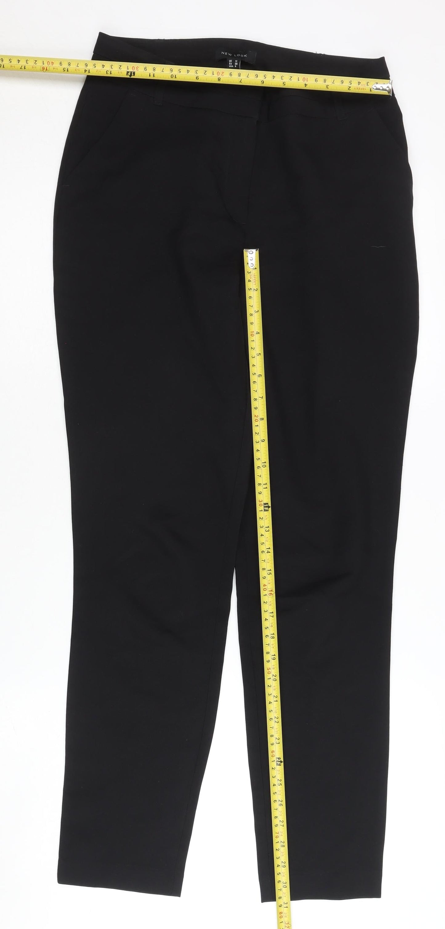 New Look Women's Black Trousers Size 10