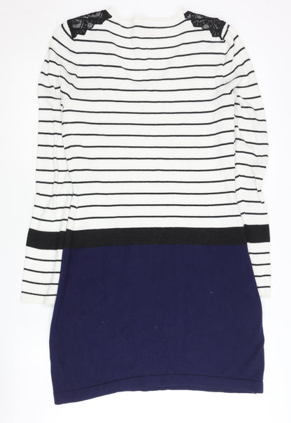 Miss Captain Women’s Multicoloured Stripe Knit Dress S