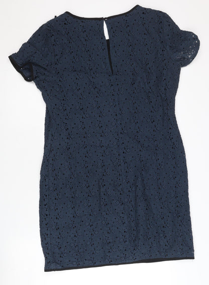 Next Women's Blue Floral Lace Dress Size 14