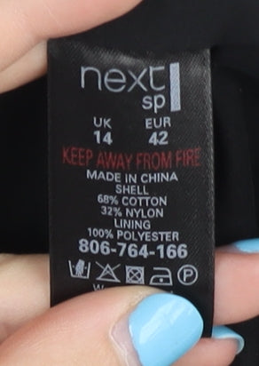 Next Women's Blue Floral Lace Dress Size 14