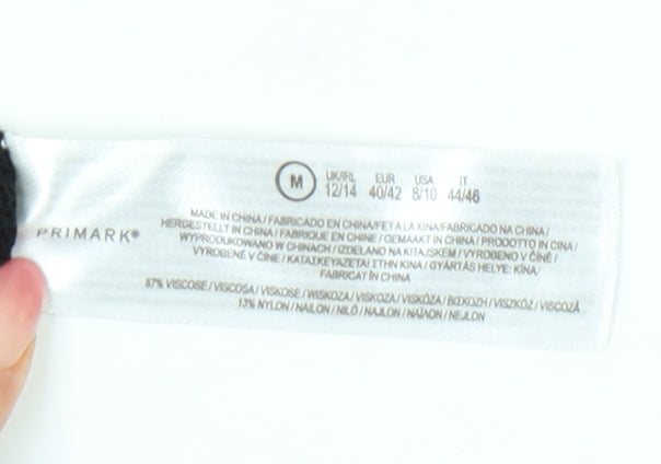 Primark Women’s Black Knit Pencil Skirt M