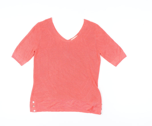 Womens UK Size 12 Marks and Spencer Pink Pullover Jumper