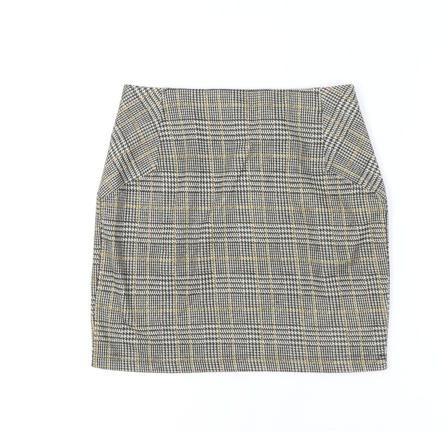 New Look Women's Multicoloured Check Pencil Skirt Size 10