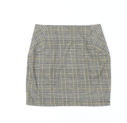 New Look Women's Multicoloured Check Pencil Skirt Size 10