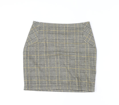 New Look Women's Multicoloured Check Pencil Skirt Size 10