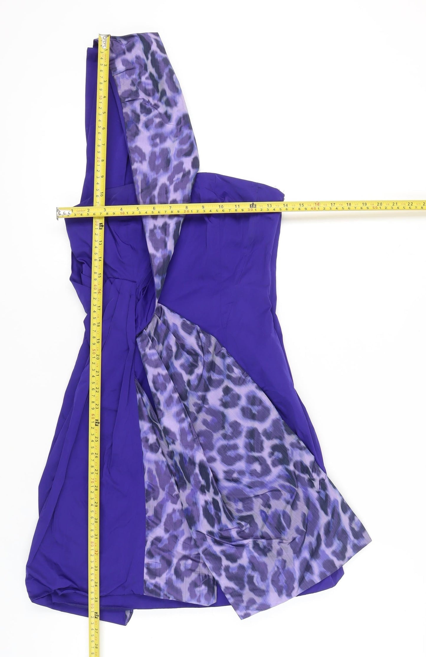 Karen Millen Women's Purple One Shoulder Dress