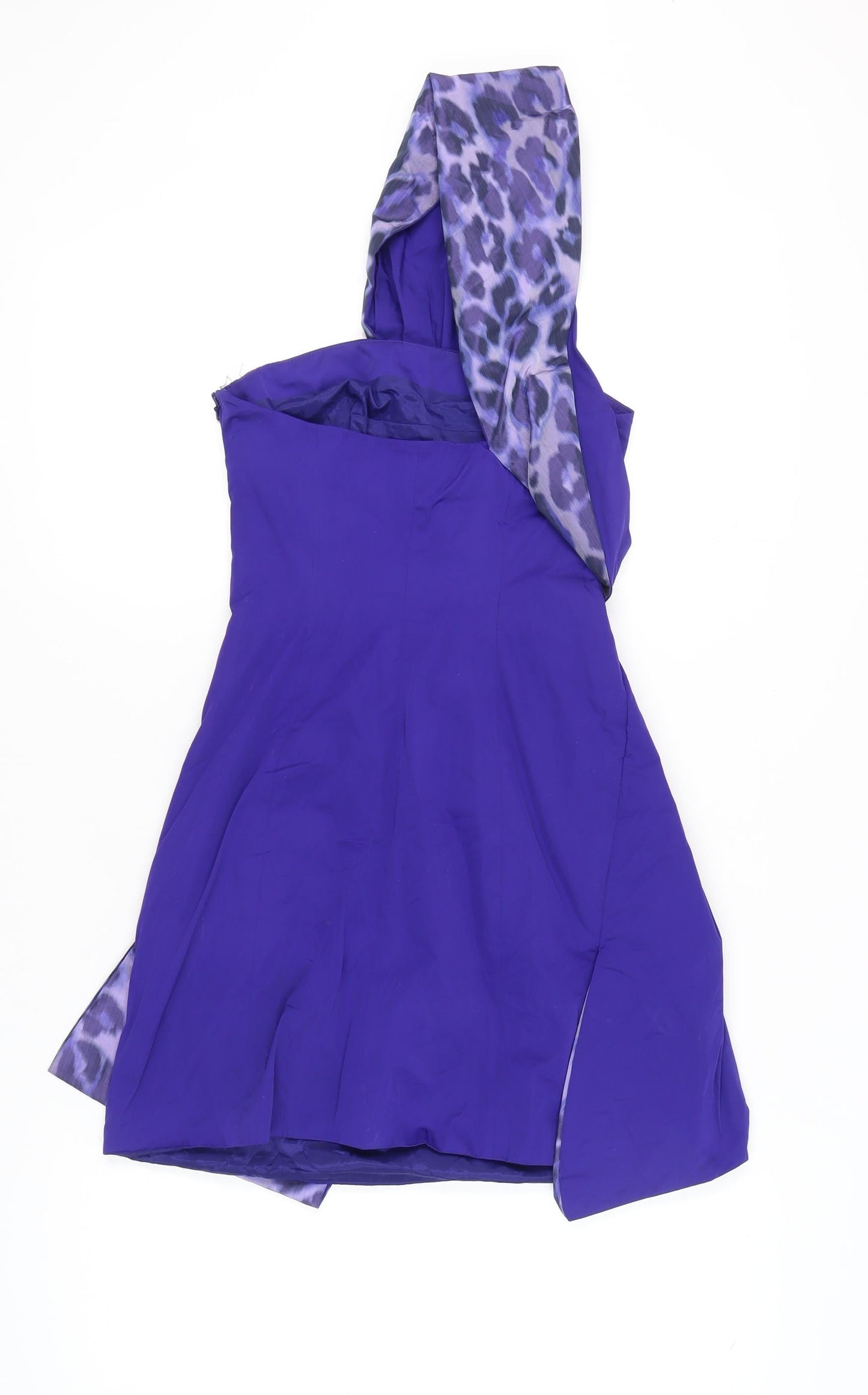 Karen Millen Women's Purple One Shoulder Dress