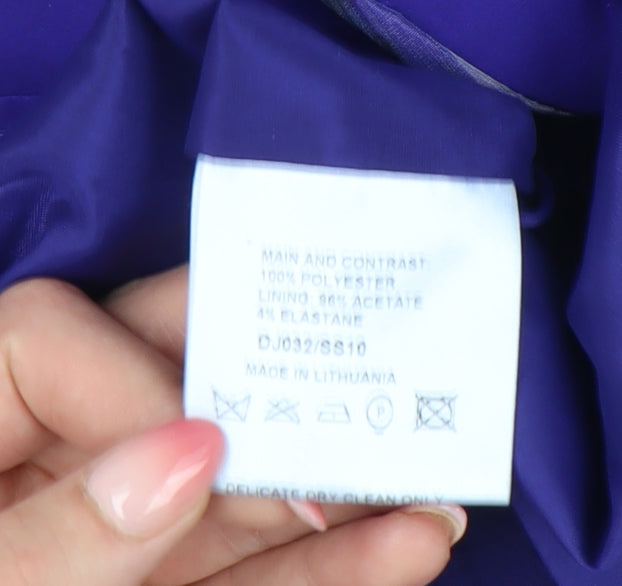 Karen Millen Women's Purple One Shoulder Dress