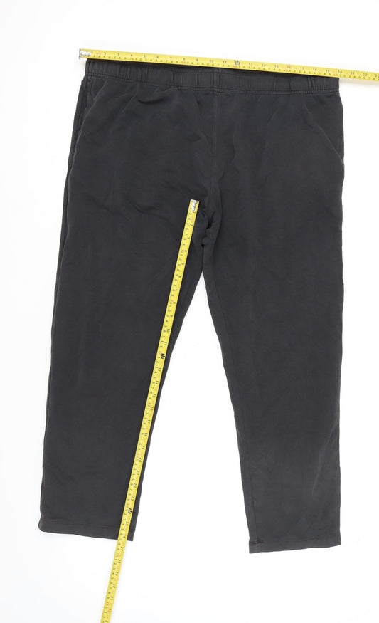 Marks and Spencer Black Jogger Trousers for Men, Size L