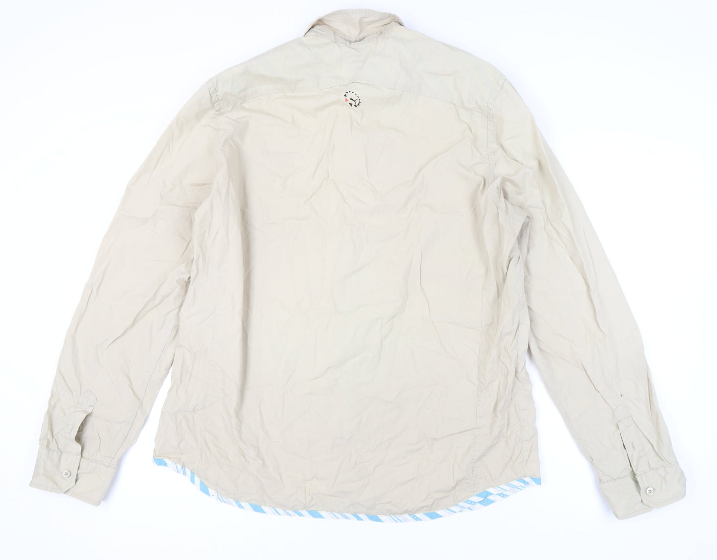 Puma Men's Beige 2XL Button-Up Casual Shirt