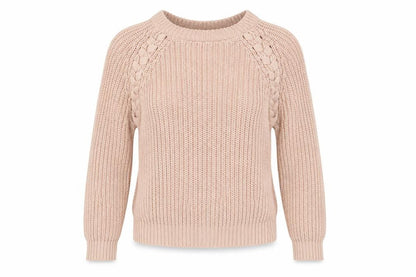 Womens UK Size XS Divided Beige Pullover Jumper