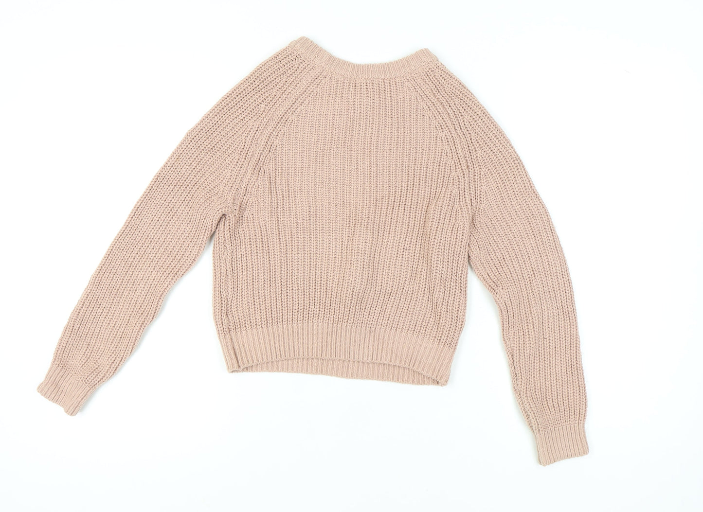Womens UK Size XS Divided Beige Pullover Jumper